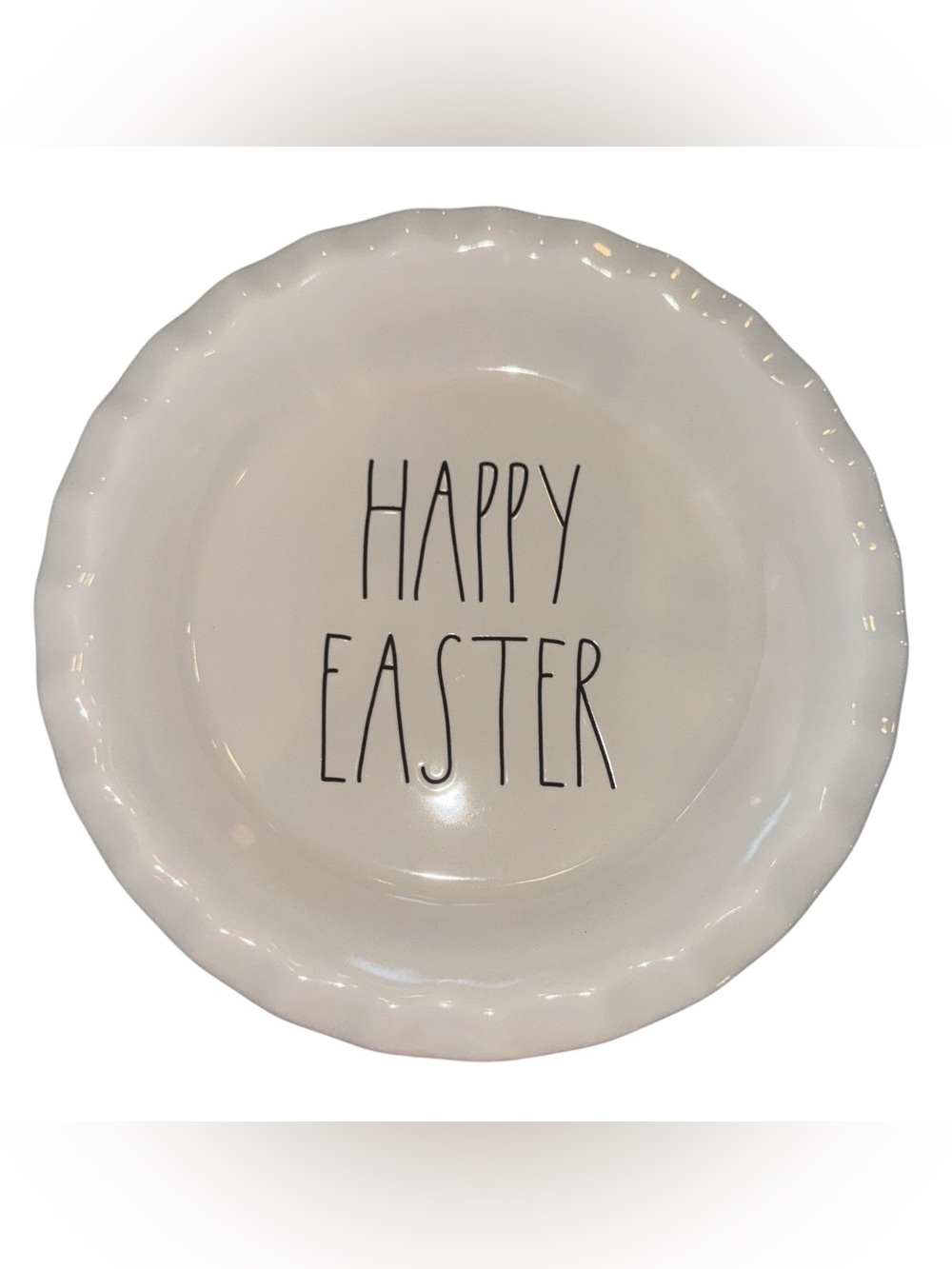 Rae Dunn "Happy Easter" Pie Plate / Dish